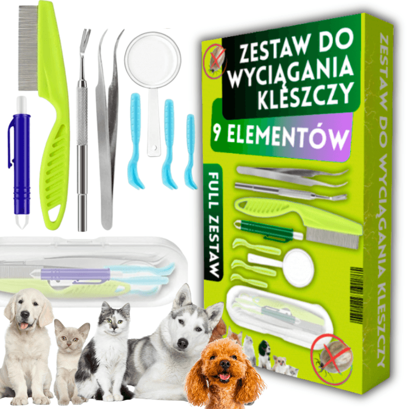 Zestaw do wyciągania kleszczy