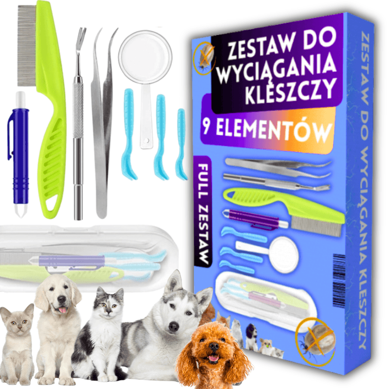 Zestaw do wyciągania kleszczy