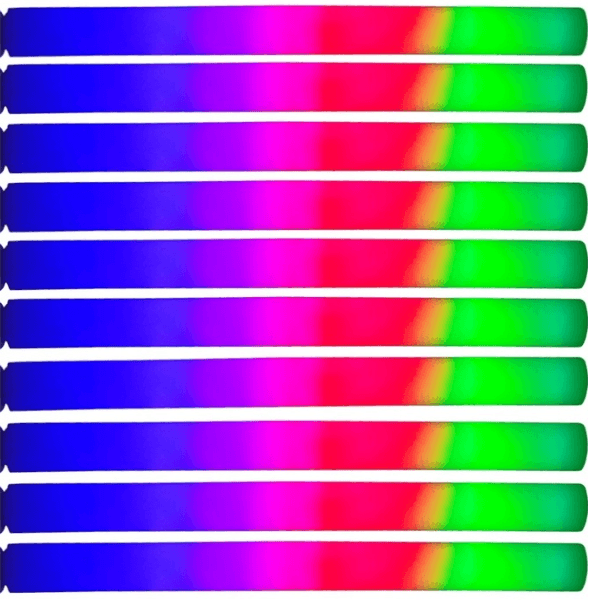 10x Pałka LED MULTICOLOR